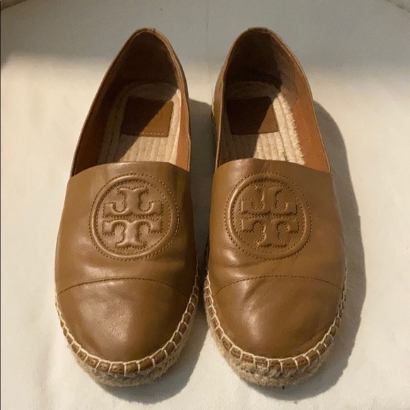Tory Burch Shoes - Tory Burch brown leather slip on 9.5